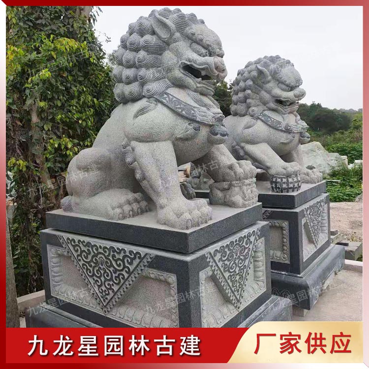 石雕獅子圖片